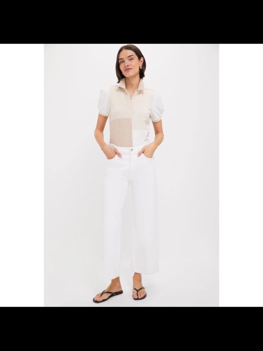Nwt Tuckernuck Sandstone
Colorblock Pique Puff
Sleeve Peggy Polo